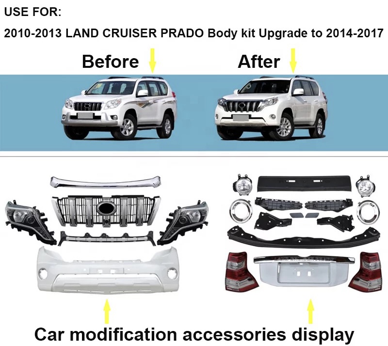 Bodykit nâng đời GBT Toyota Prado 2009-2012 lên 2017